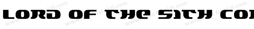 Lord of the Sith Con字体转换